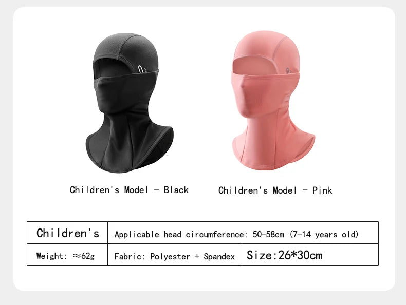 Children's ski warm headgear outdoor windproof cold-proof cycling mask helmet lining balaclava hat men and women