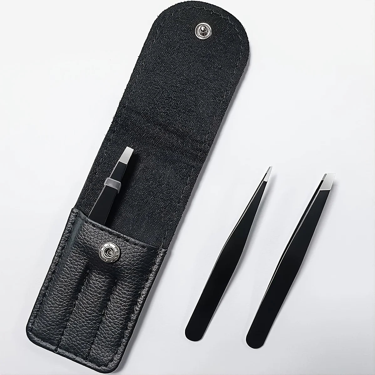 3pcs Premium Stainless Steel Eyebrow Tweezers Set  Precision Sharp Tip Tweezers for Body Ingrown and Facial Hair Removal