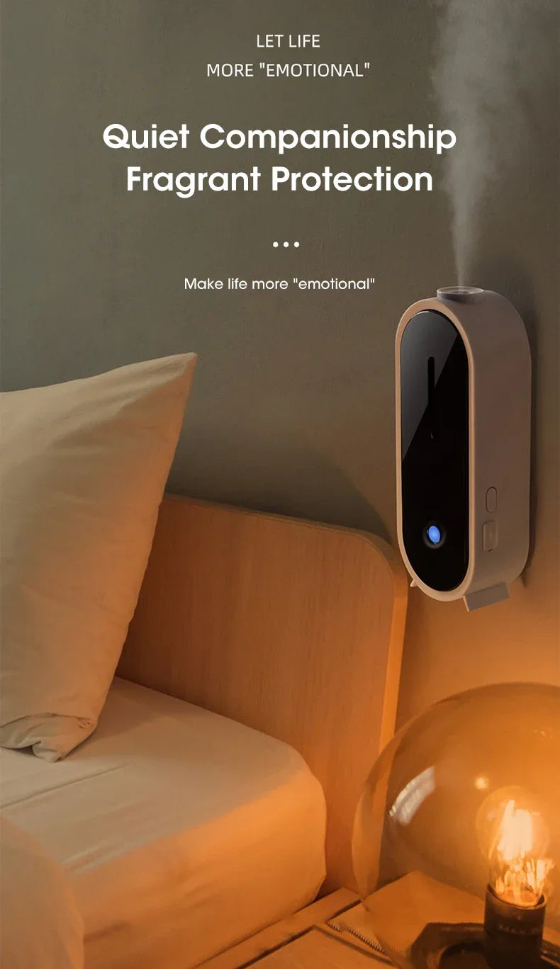 Automatic Circulating Aroma Diffuser Smart Air Scent Machine Home Essential Oil 50ml Tank Spray Fragrance Dispenser for Bedroom