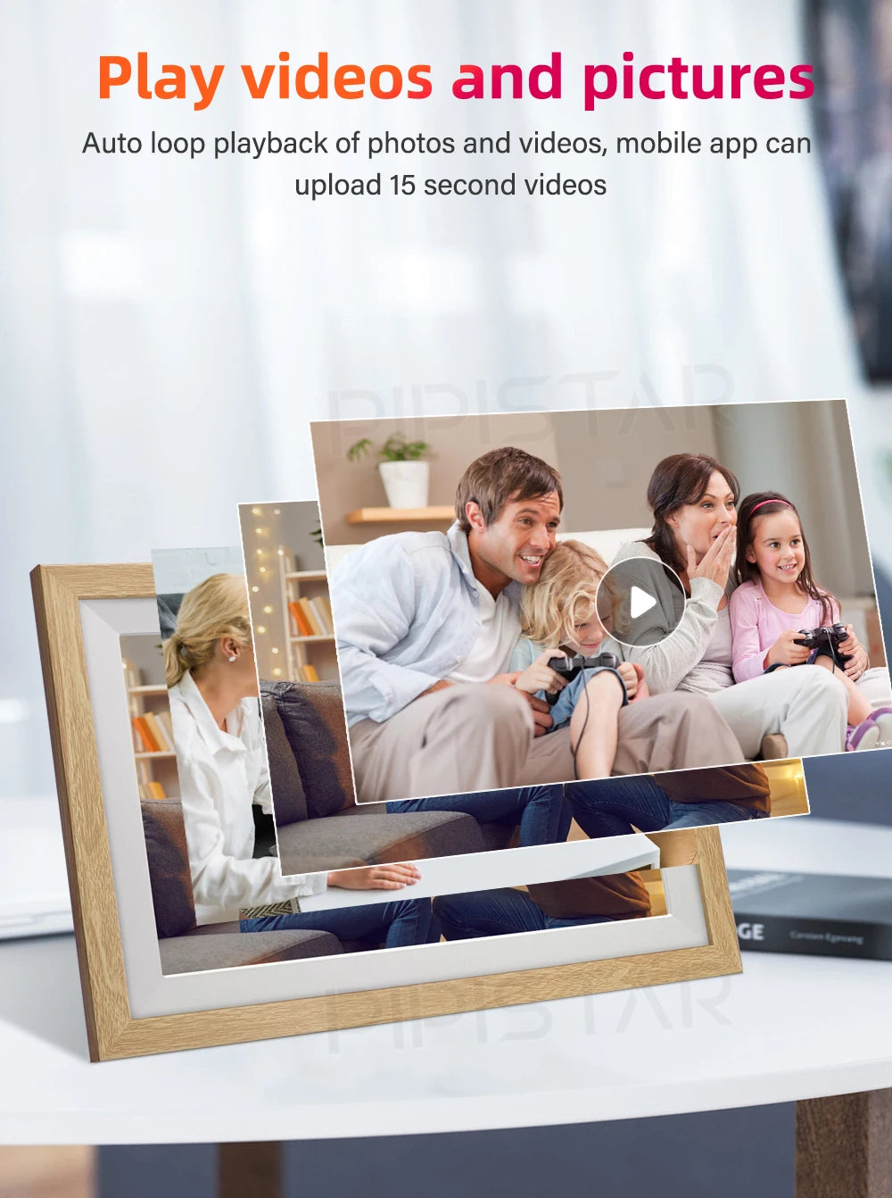 10.1-inch WiFi smart digital photo frame Frameo digital photo frame with high-definition IPS touch screen automatic rotationPicture FramesGoWisse.com