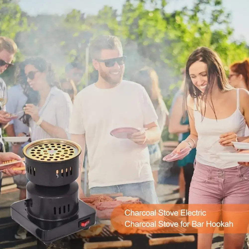 600W Electric Stove Charcoal Burner Coal Heater Shisha Hookah Heating Coal Lighter Stove for Portable Detachable BBQ Party Tool