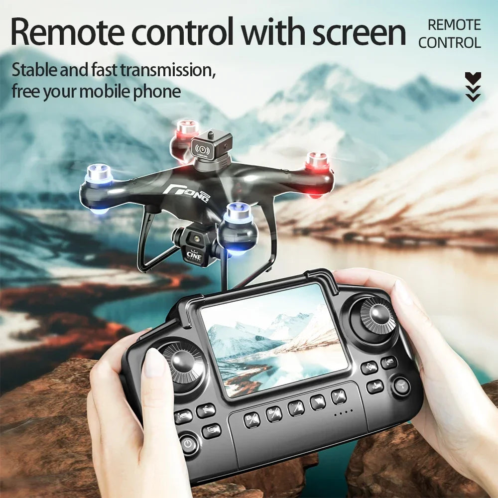 E55 Air Screen Control Drone Professional Wide RC Dron HD 4K Camera Foldable Helicopter Aircraft Quadcopter Drone Kid Gift Toys