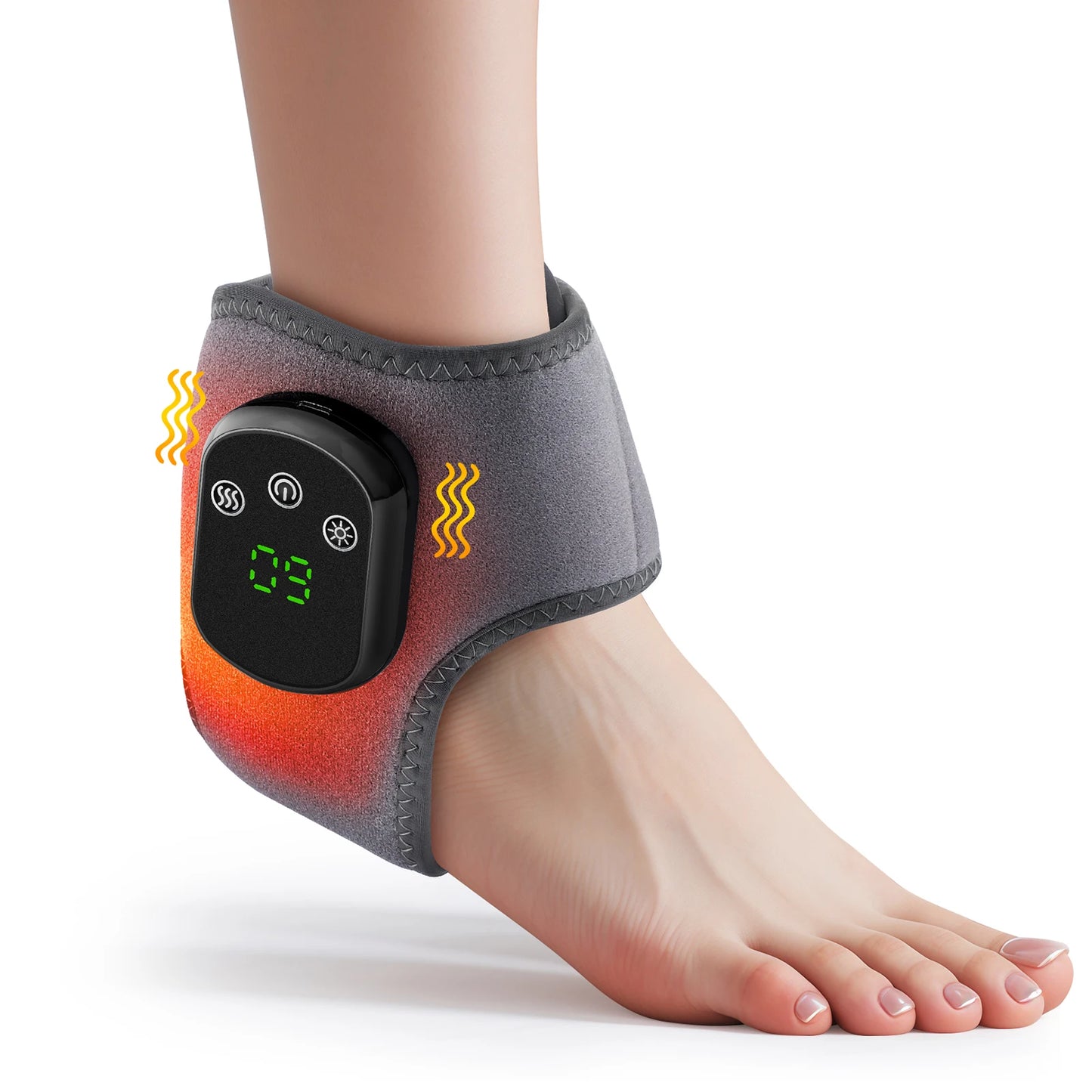 Electric Ankle Protector Ankle & Wrist Massager Foot Brace Hot Compress Vibration Ankle Support Guard Band Muscle Relaxation