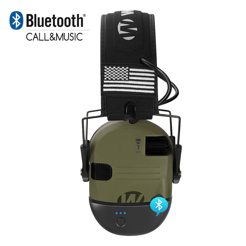 Bluetooth Tactical Electronic Shooting Earmuff Anti-noise Headphone Sound Amplification Wireless Hearing Protection Headset
