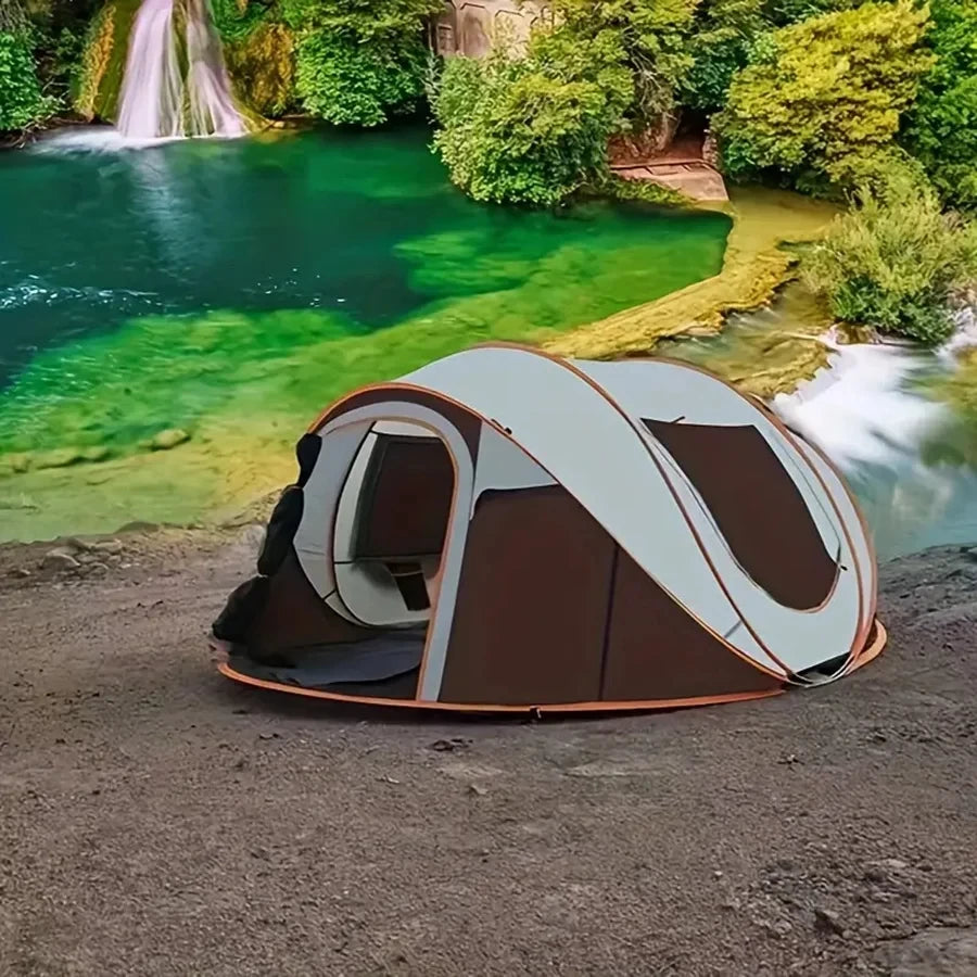 5-8 People Quickly Open Fully Automatic Pop-up Tent, Waterproof Camping Boat Tent, Portable Outdoor Tent For Travel