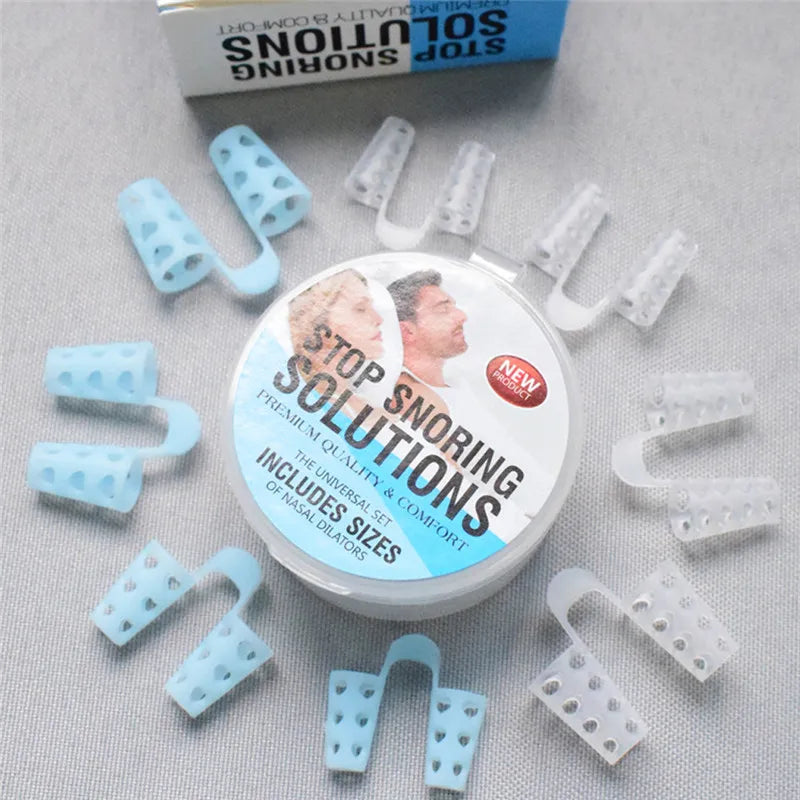 Anti Snoring Anti Snore Nose Clip Silicone Snoring Solution Device Snore Stopper Sleeping Aid Nasal Dilators Health Care