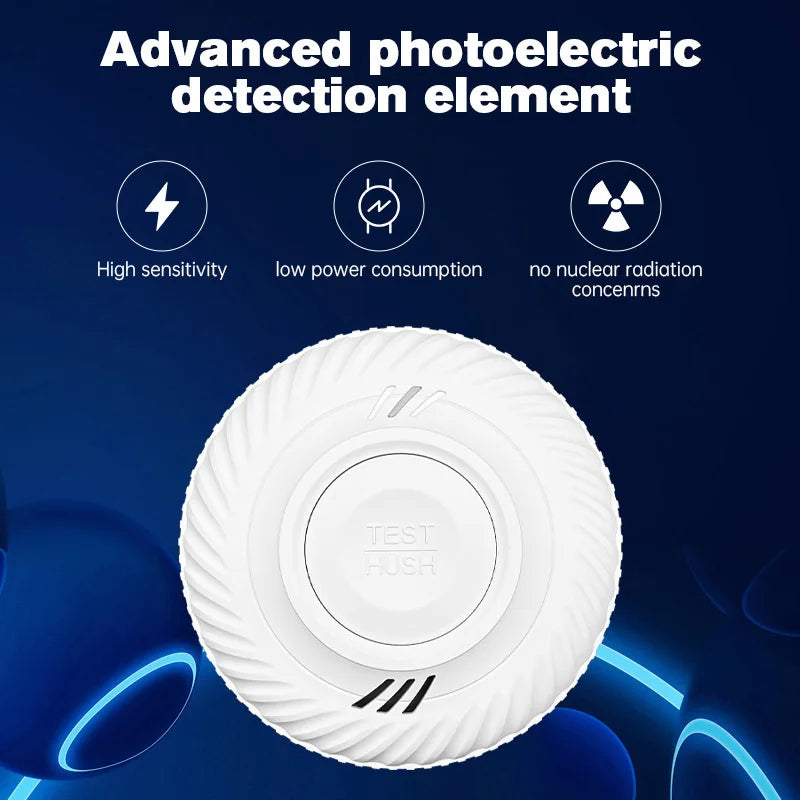 Built-in 10 Year Battery Smoke Detector WiFi Function Tuya Smart Home Parlor Child Room Kitchen Shop Fire Sound Alarm SensorSmoke DetectorsGoWisse.com