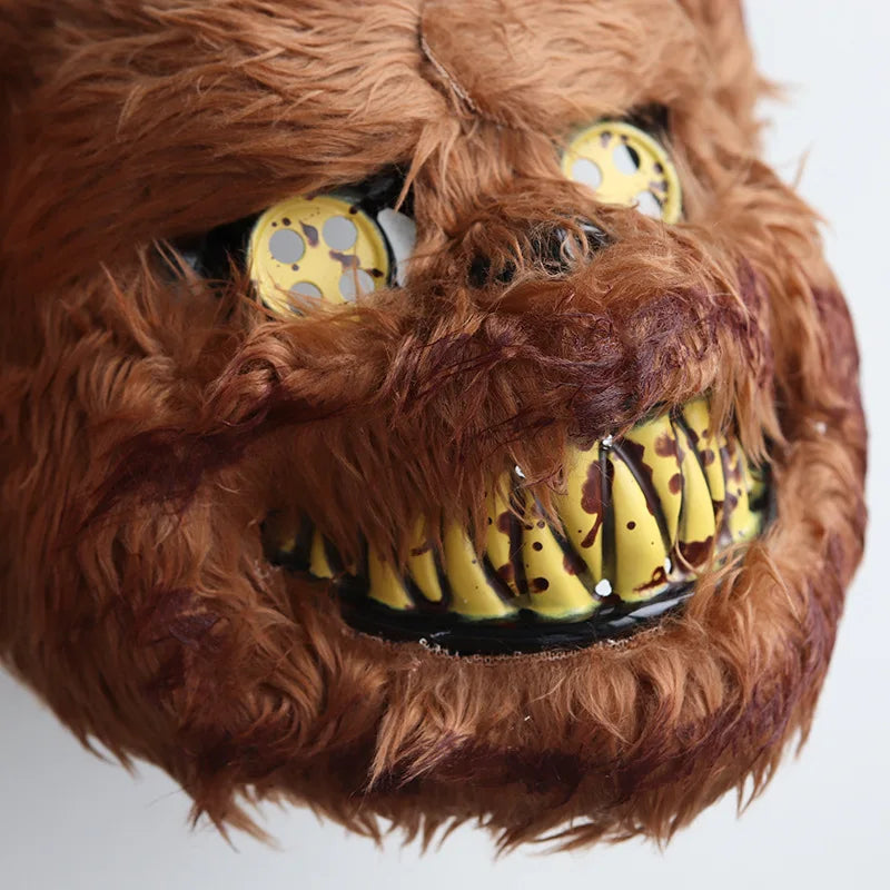 Cartoon Bear Rabbit Halloween Cosplay Face Mask Fancy Party Stage Make-up Scary Head Cover Carnival Costume Prop Masquerade Mask