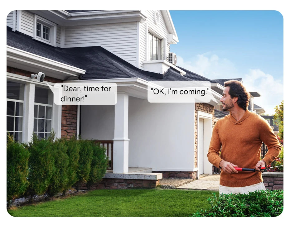 Baseus Security Protection Outdoor Camera N1 Series 2K 2-Cam Kit Wireless Home Security 210-Day Battery Life HomeKit 16TB Memory