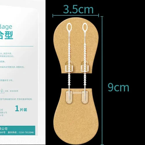 Zipper Tie Wound Closure Patch Hemostatic Patch Wound Fast Without Suture Zipper Outdoor Band-Aid Portable Quick Clot Wound