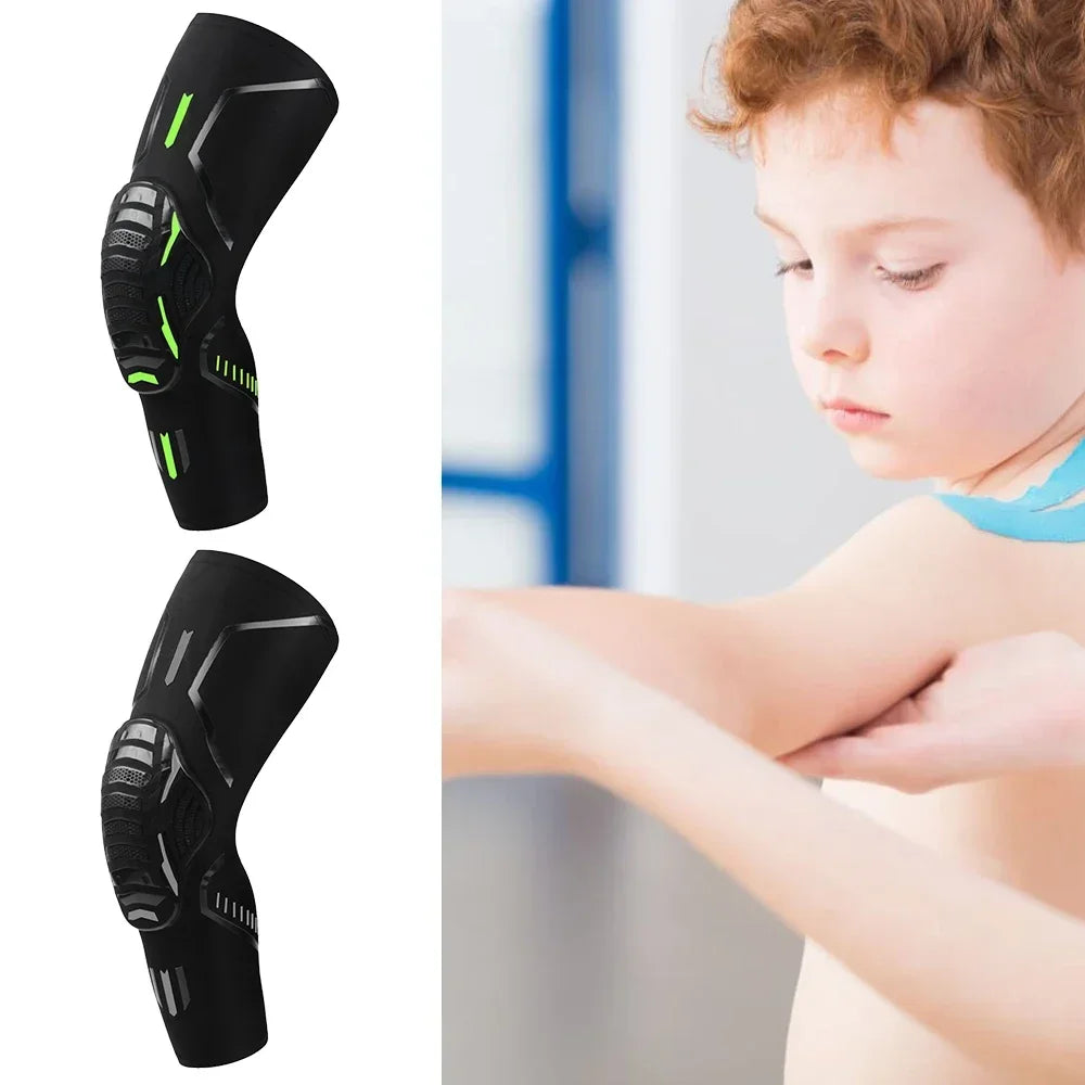 Kids Arm Elbow Sleeve Pads 5-15 Years Children Youth Sports Compression Protective Elbow Guard for Basketball, Football, Cycling
