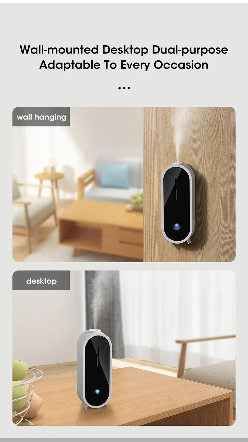 Automatic Circulating Aroma Diffuser Smart Air Scent Machine Home Essential Oil 50ml Tank Spray Fragrance Dispenser for Bedroom