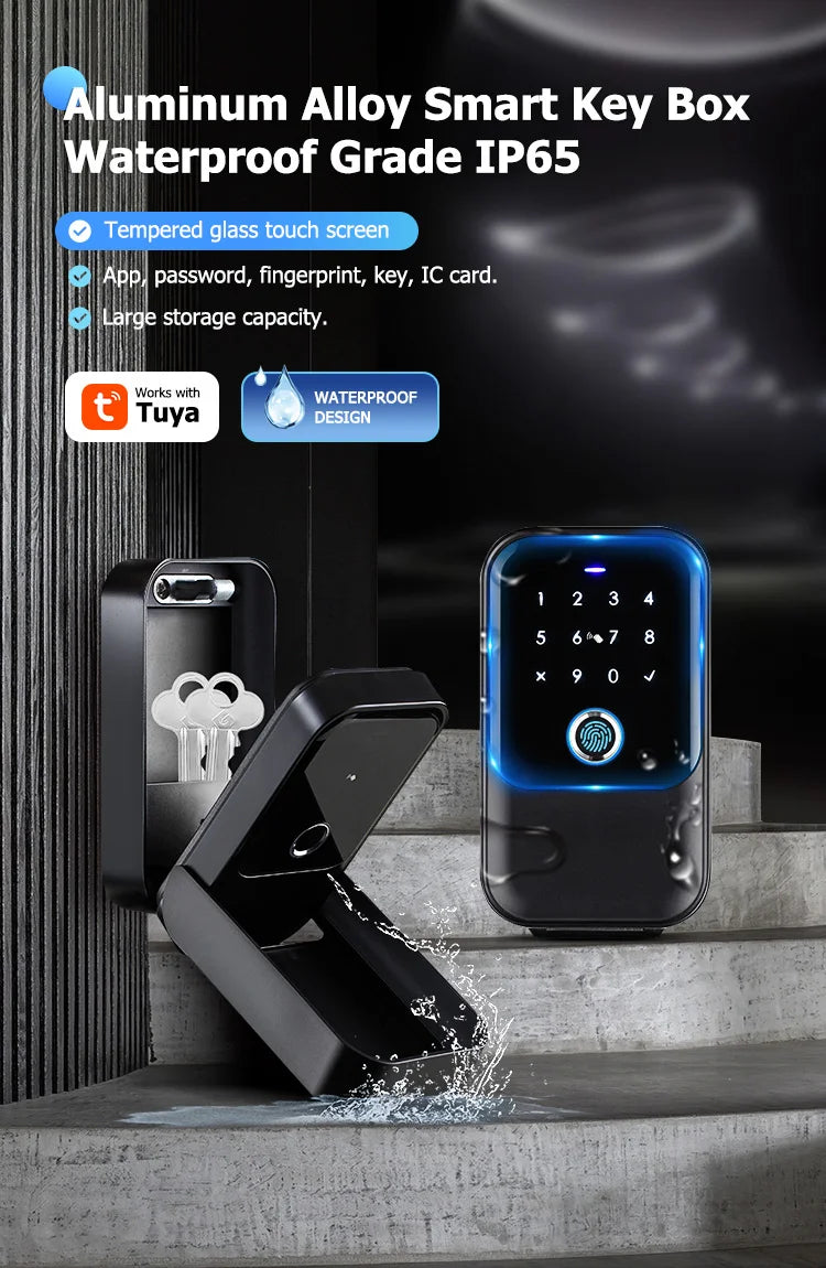 TTlock Smartkey Lock Box Wireless Electronic Key Safe with Digital Code App Controlled Bluetooth Smartlock for Home Key Padlock