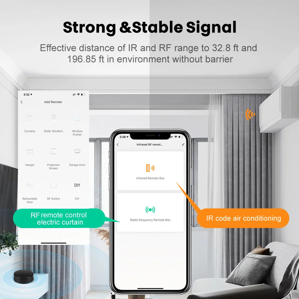 Tuya WiFi RF IR Remote Control 433MHz Smart Life APP Voice Control Smart Home Infrared Controller ALL TV Support Alexa Google