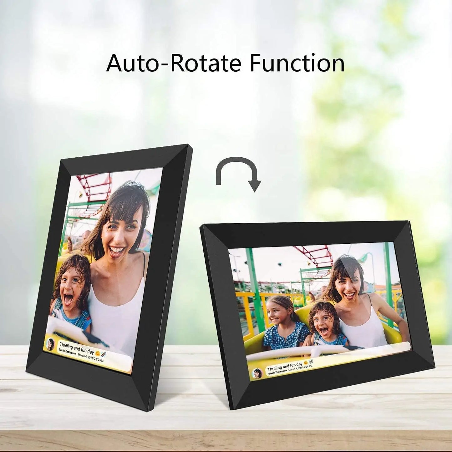 32GB FRAMEO 10.1 Inch Smart WiFi Digital Photo Frame 1280x800 IPS LCD Touch Screen,Best Christmas gift for friends and family