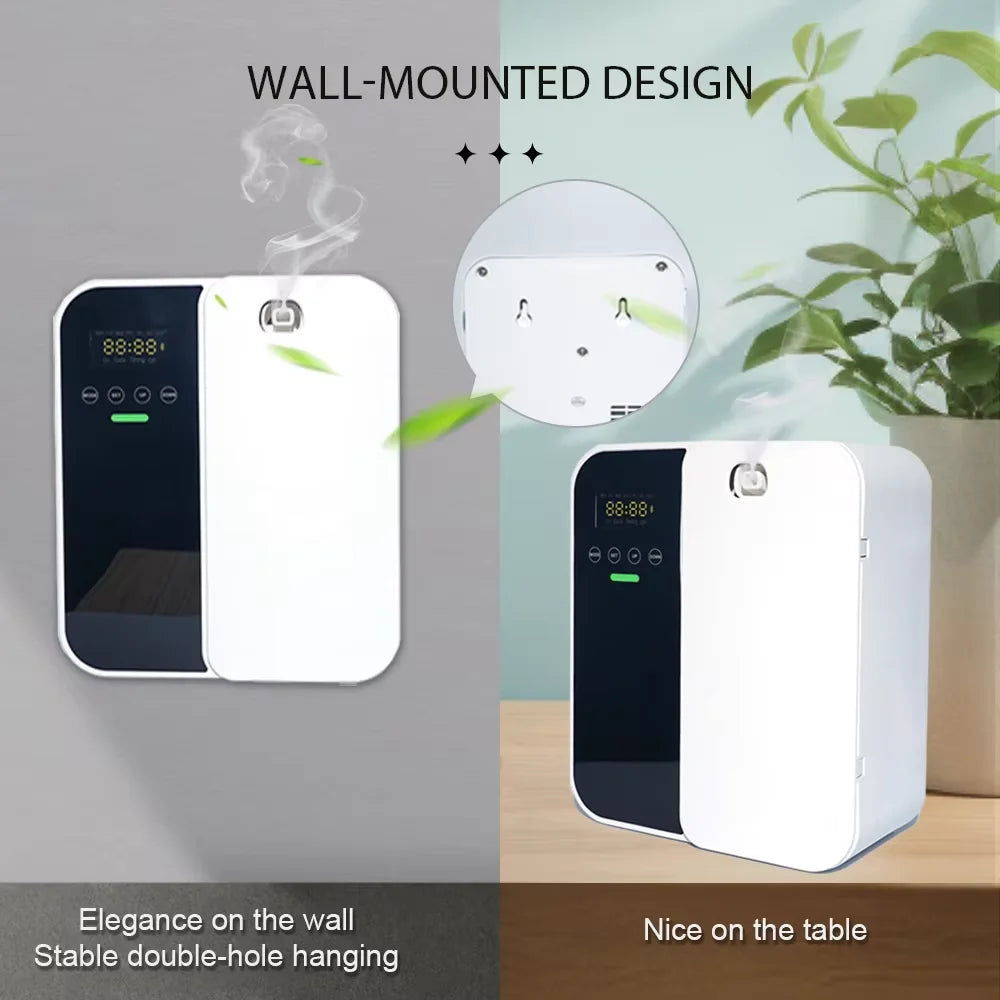 Hotel Aroma Diffuser Machine Wall Mounted Room Fragrance Diffuser Bluetooth Electric Smell Distributor Electric Smell for HomeElectric DiffusersGoWisse.com