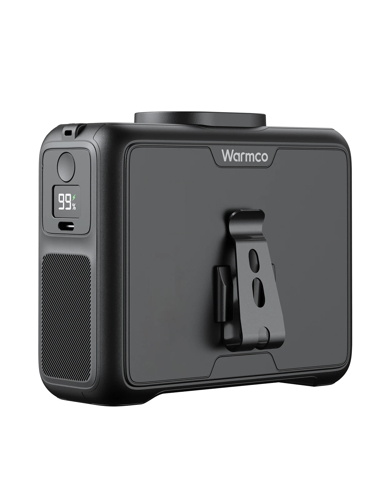 Warmco 20000mAh Portable Neck Waist Fan 72H Battery 4Speeds 15000RPM Clip On Wearable Belt Cooling Fan LED Flashlight Power Bank