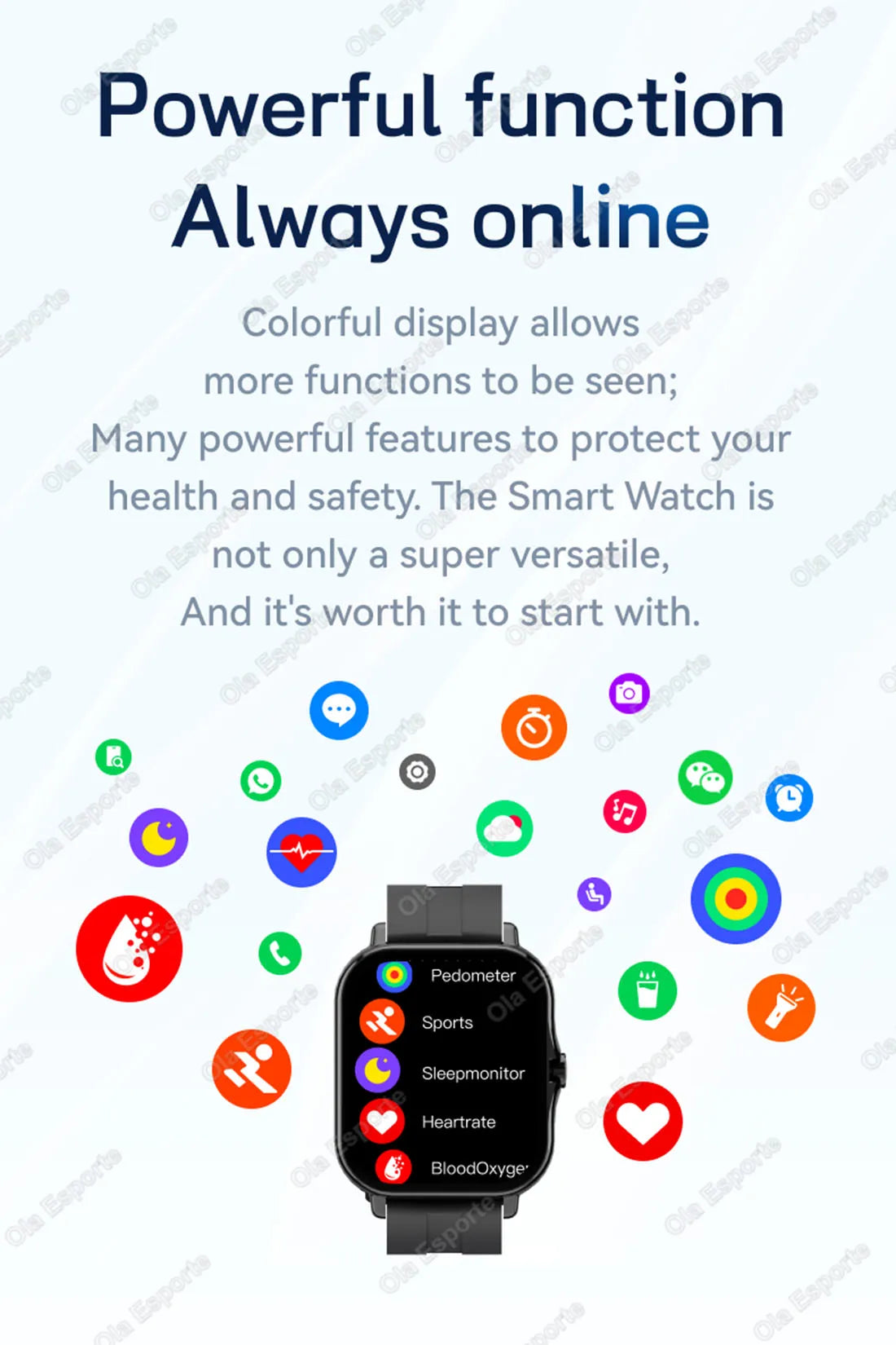 Outdoor Sports Smart Watch Wireless Calling Information Reminder Wallpaper Change Men's and Women's Waterproof Smartwatch 2025