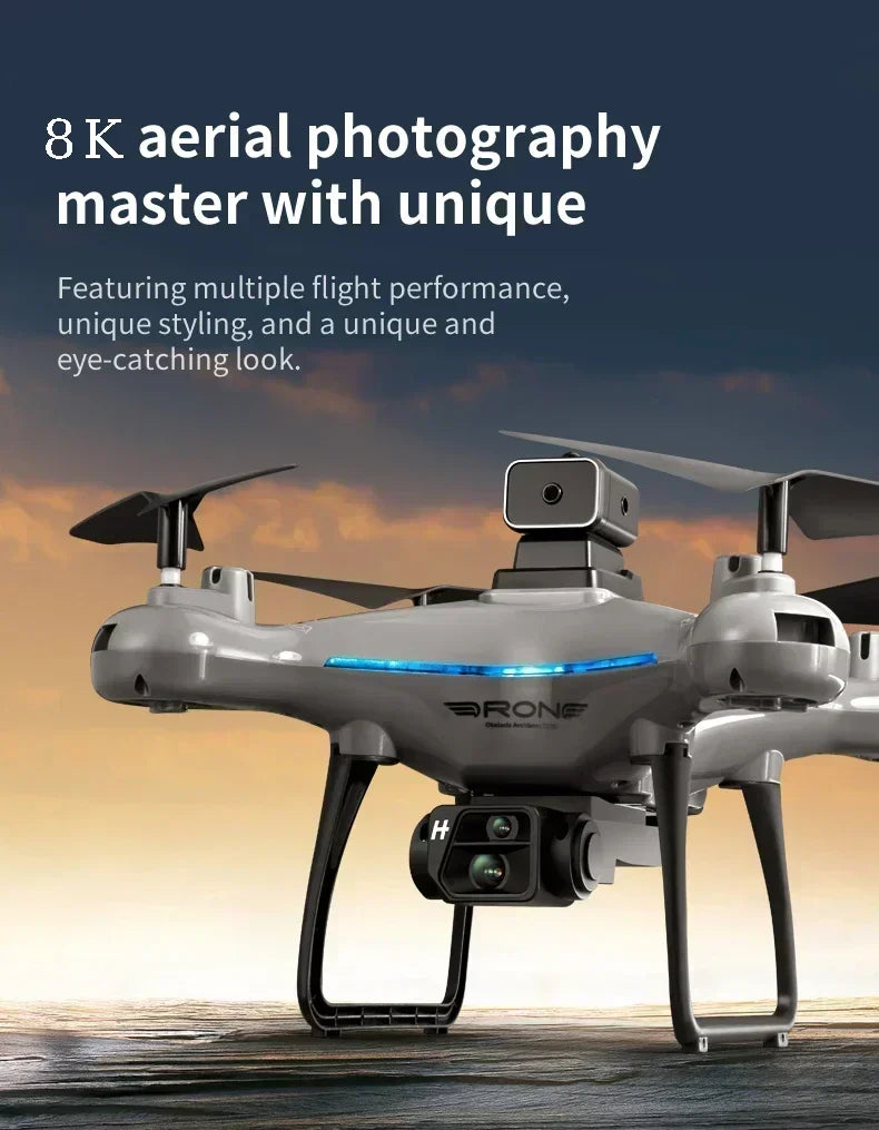 2025 KY102 Drone 8K Professional Dual Camera Brushless Quadcopter Obstacle Avoidance Optical Flow Aerial Drone RC 10000M