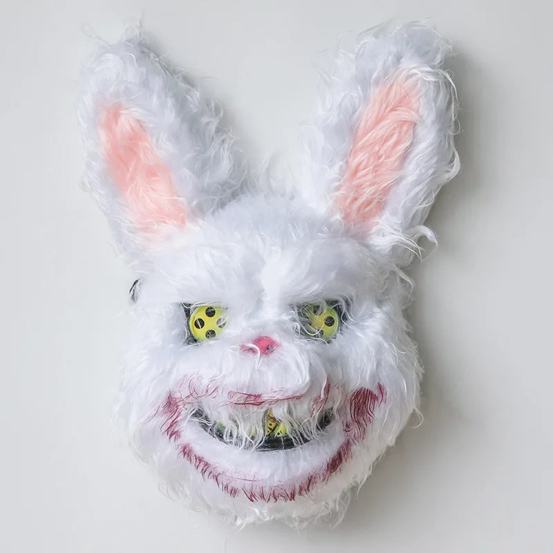 Cartoon Bear Rabbit Halloween Cosplay Face Mask Fancy Party Stage Make-up Scary Head Cover Carnival Costume Prop Masquerade Mask