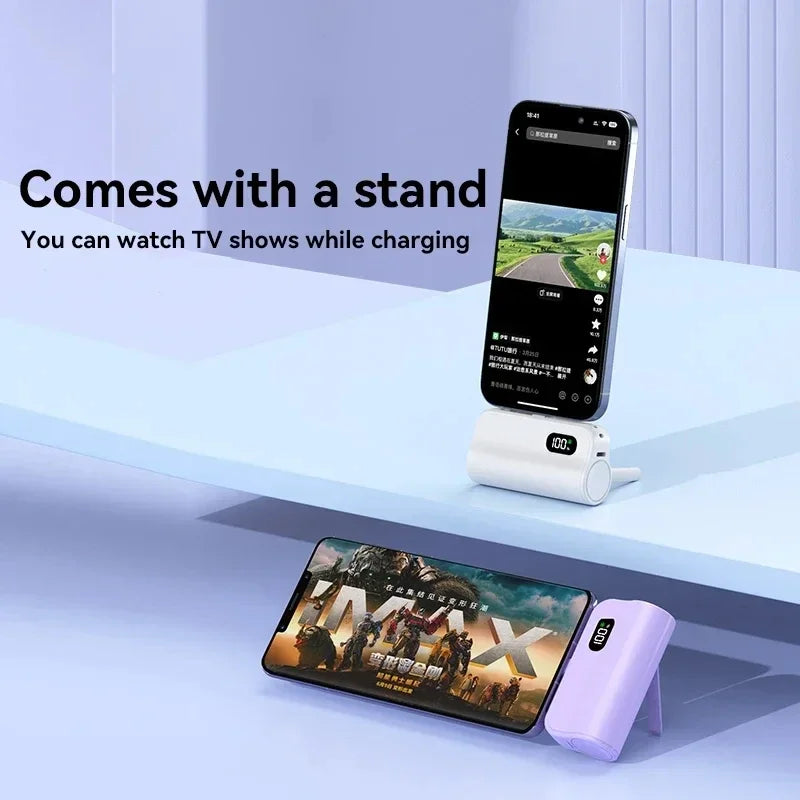 Xiaomi Mini Power Bank 50000mAh 2-in-1 Large Capacity LED Digital Display Portable Fast Charging External Battery For IPhone New