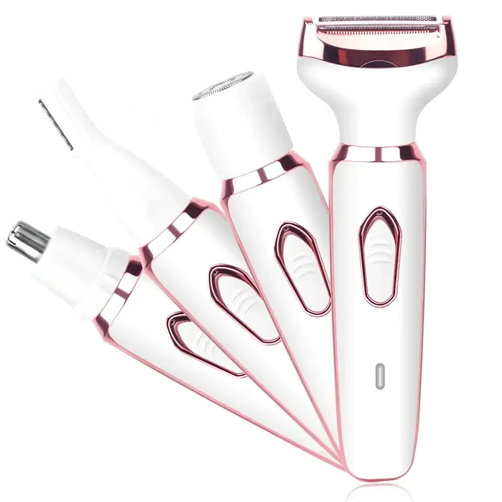 Women Hair Razor,4 In 1, Rechargeable, Face, Leg, Armpi,Bikini, Pubic.