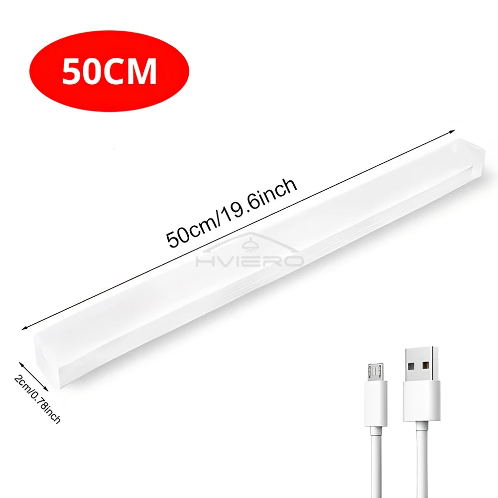 Motion Sensor Night Lights Wireless LED Cabinet Lamps USB Rechargeable Magnetic For Wardrobe Room Closet Kitchen Aisle lighting