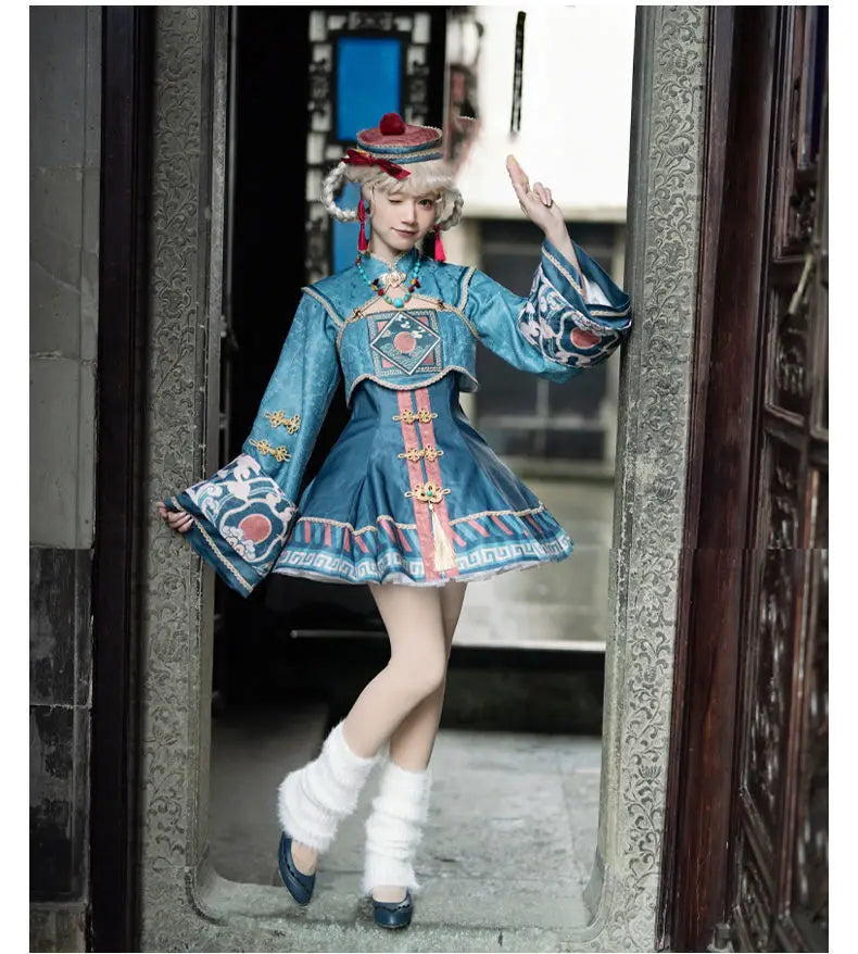 Vampire Easter Zombie Costume Cosplay Women Lolita Dress Hat Wig Anime Maid Chinese Carnival Party Gothic Clothes Skirt Outfit