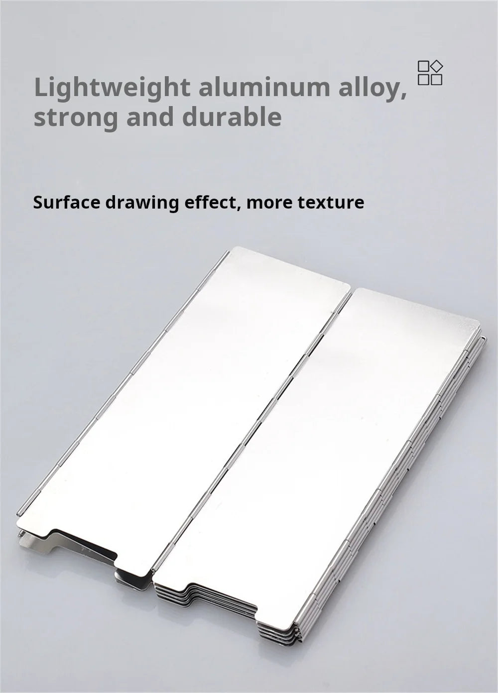Ultralight Outdoor 10 Plates Foldable Wind Shield Camping Stoves Windshield Foldable Gas Cookers Wind Deflectors Stove