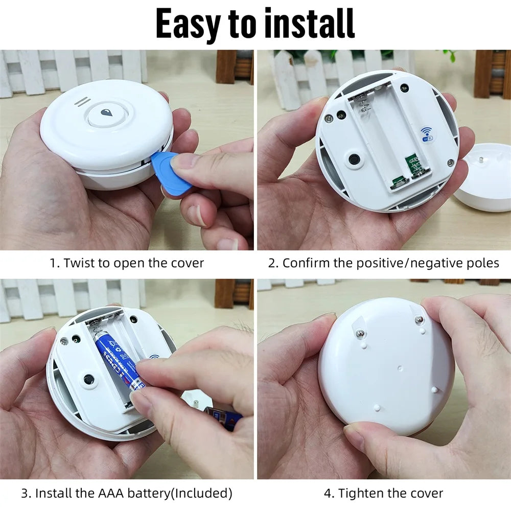 Fuers Water Leakage Detector Smart Home Alarm Tuya Smart Water level Sensor Home Alarm System Water Leak Security Alarm System