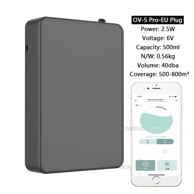 500ML Capacity Fragrance Diffuser Smart Scent Air Machine For Home Professional Waterless Essential Oil Diffuser Air FreshenerElectric DiffusersGoWisse.com