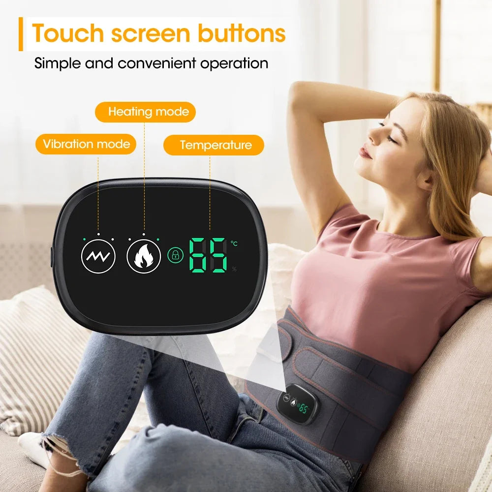 Lumbar Traction Device Heating Airbag Inflatable Decompression Back Belt Hot Compress Massage Men Women Waist Support Belt
