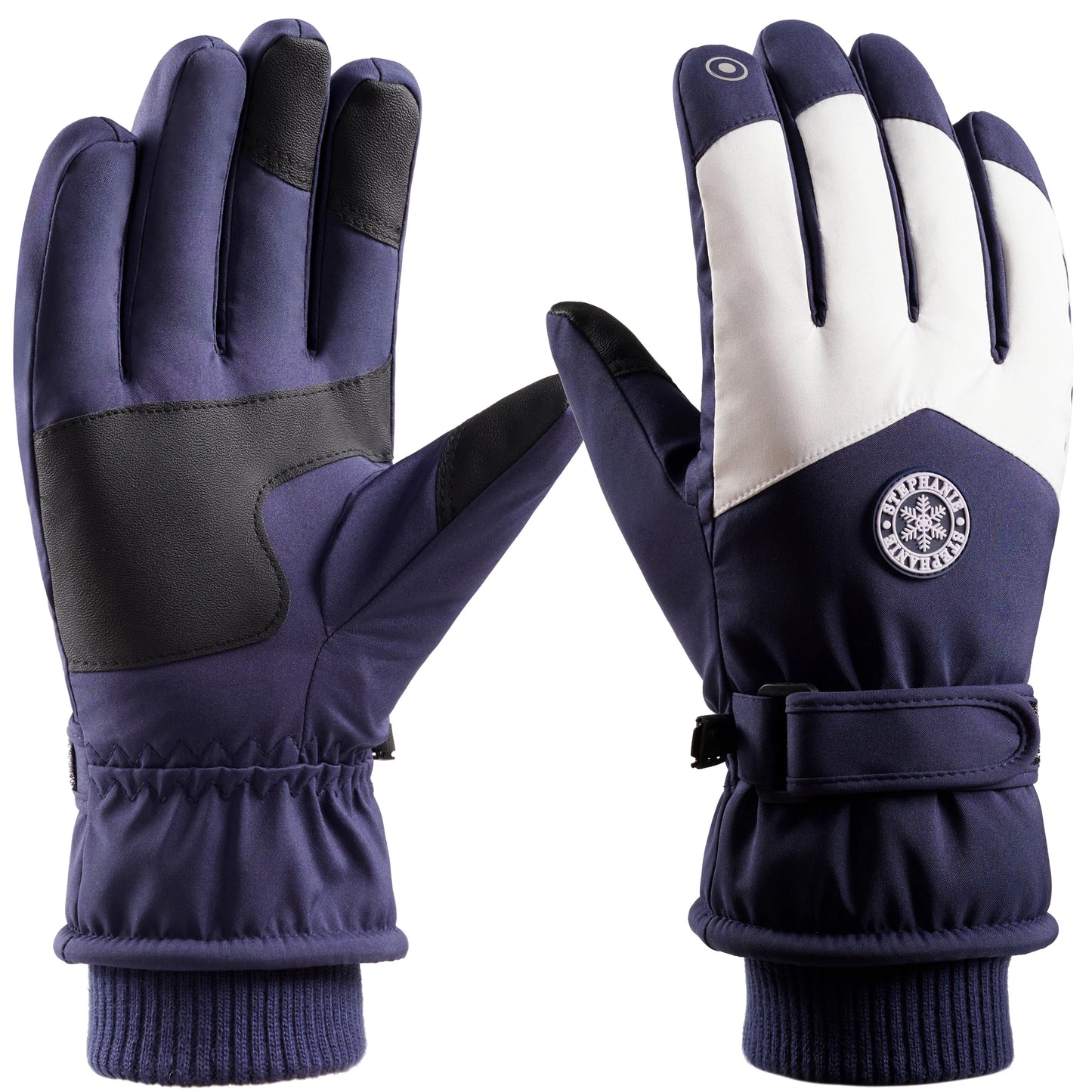 Waterproof Ski Gloves Thermal Touchscreen Snowboard Gloves Warm Winter Snow Gloves Windproof Bike Cycling Gloves Fits Men Wome