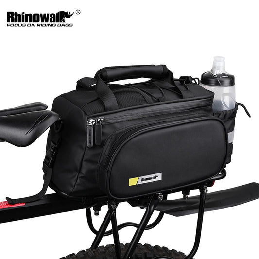 Rhinowalk Bicycle Pannier Bag Multifunctional Bike Rack Bag Trunk Saddle Cycling Large Capacity Travel Bag MTB With Rain Cover