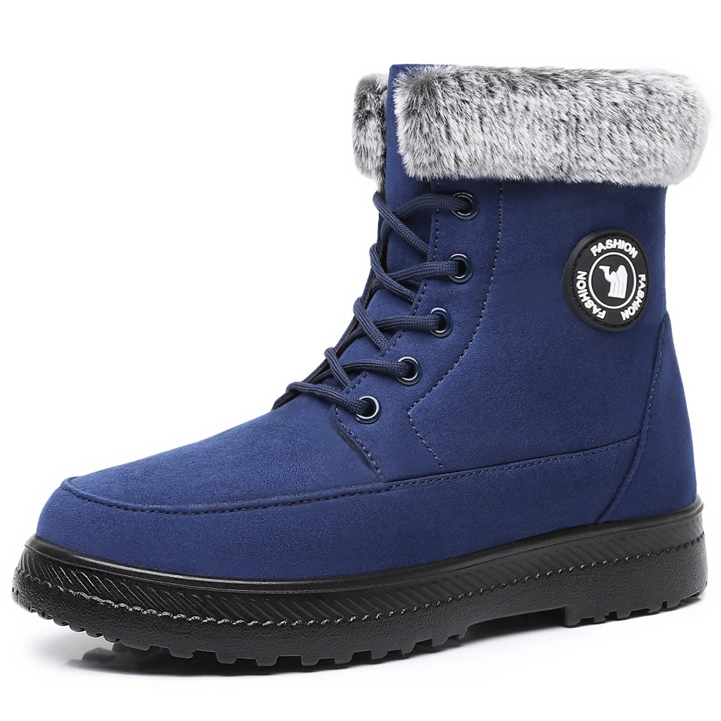 Winter New Women's Thick Plush Cotton Boots and Mid Top Warm Snow Boots Are Fashionable Trendy and Upgraded for Warmth