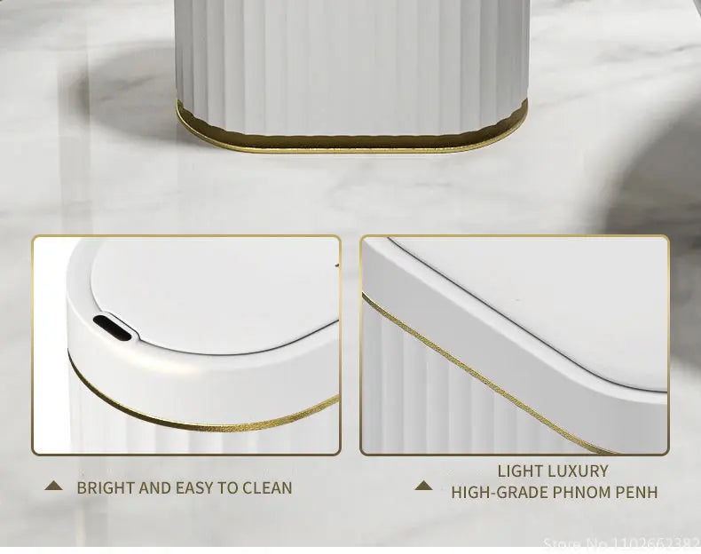 7L/9L Smart Trash Can Electronic Automatic Smart Sensor Garbage Bin Household Toilet Waste Garbage Can for Kitchen Bathroom