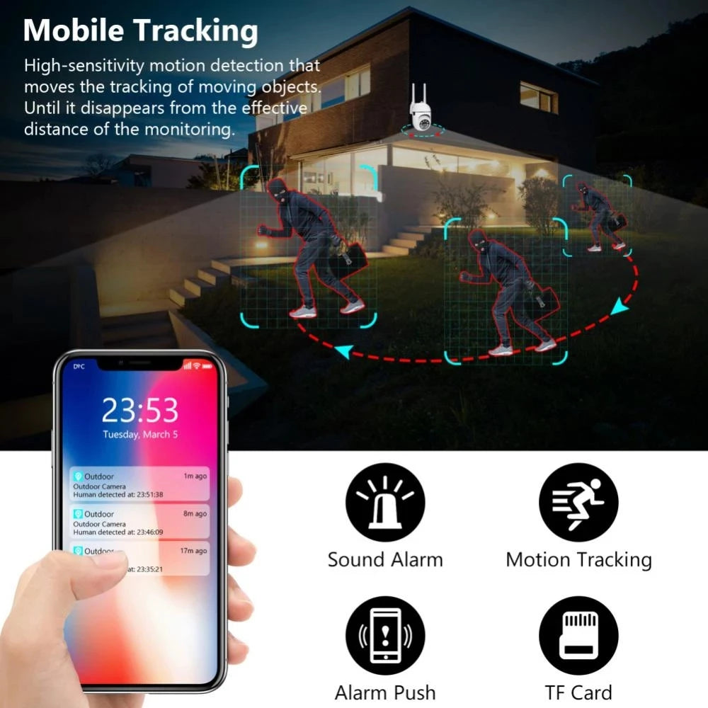 Wifi Camera YCC365 Plus Smart 4X Digital Zoom AI Human Detect Wireless Camera Security Surveillance CCTV With 1080P IP Camera