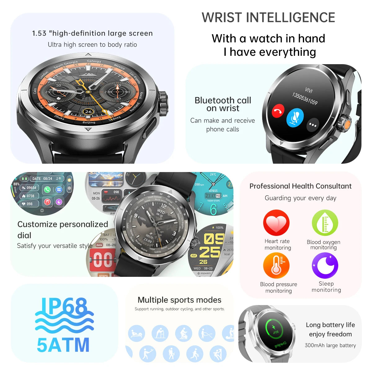 New For Xiaomi S4 Ultra Outdoor Sport Men HD AMOLED Display GPS Track Altimeter Heart Rate Bluetooth Call Waterproof Smart Watch