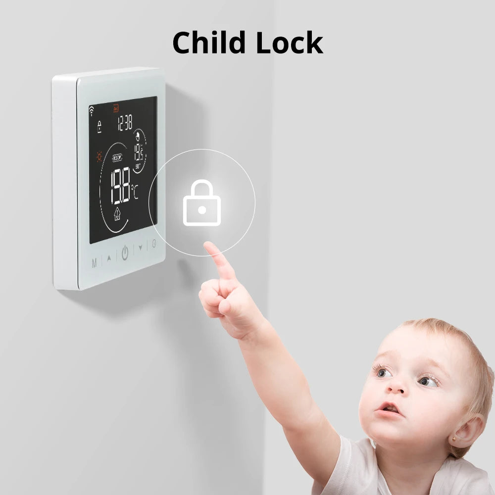 Beok Smart Home Tuya WIFI Thermostat Battery-powered Thermoregulator  for Gas Boiler Smart Life Work with Alexa Google Home