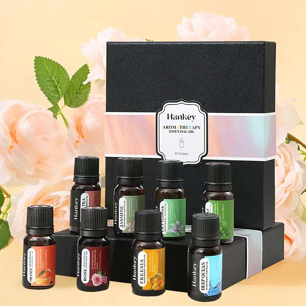 6-Piece Essential Oil Set with 6 Fragrance Options -Oils for Aromatherapy, Used For Diffuser Aroma