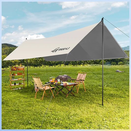 GIANXI Summer Ultralight Outing Camping Awning Gathering Picnic Rectangular Tent Portable Family Outdoor Beach Sunshade
