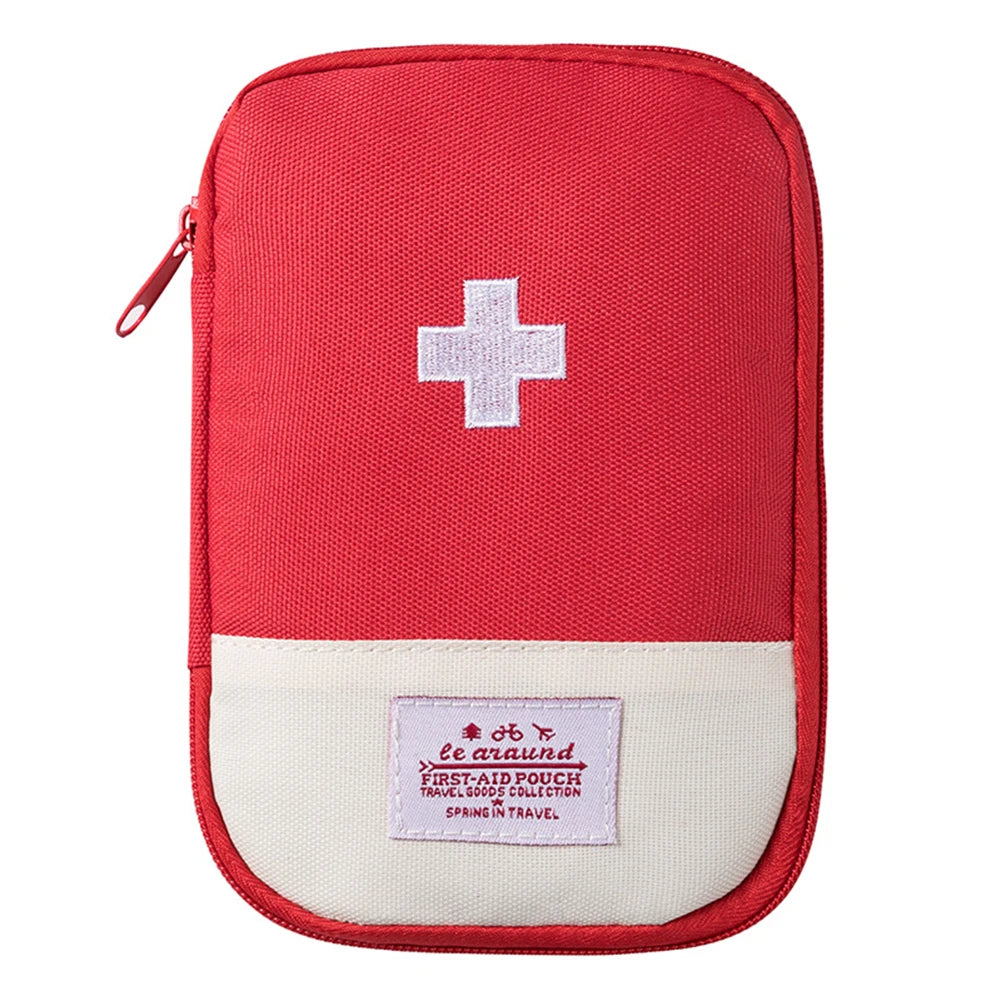 Mini First Aid Pouch Portable Small Emergency Medicine Storage Bag Medicine Bag for Outdoor Camping Hiking Home Travel Emergency