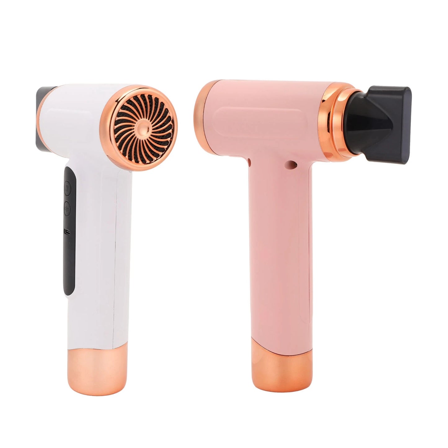 Hot and Cold Air Hair Dryer 15000mAh 200W Lightweight Multi Modes Portable Hair Dryer Ergonomic Grip with Nozzle for Travel