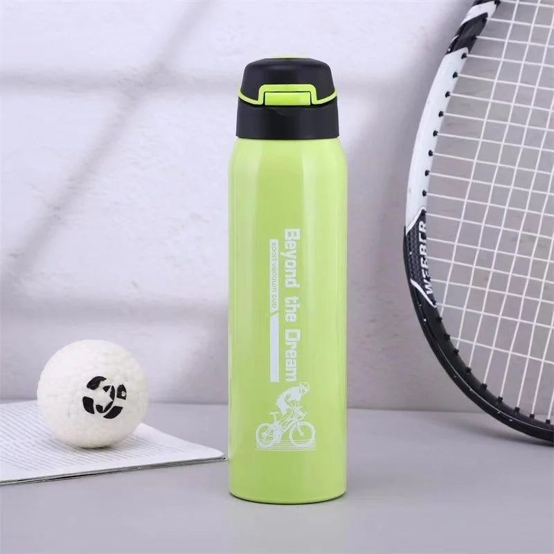 500ml Vacuum Stainless Steel Bicycle Water Bottle Thermal Insulation Cold Cup Cycling Accessories Bike Kettle for Hot Cold Drink