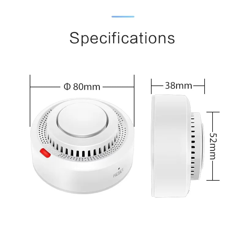 Tuya Smart WiFi Smoke Sensor Fire Protection Smoke Detector 85dB Sound Security System Firefighters Smartlife APP ControlSmoke DetectorsGoWisse.com