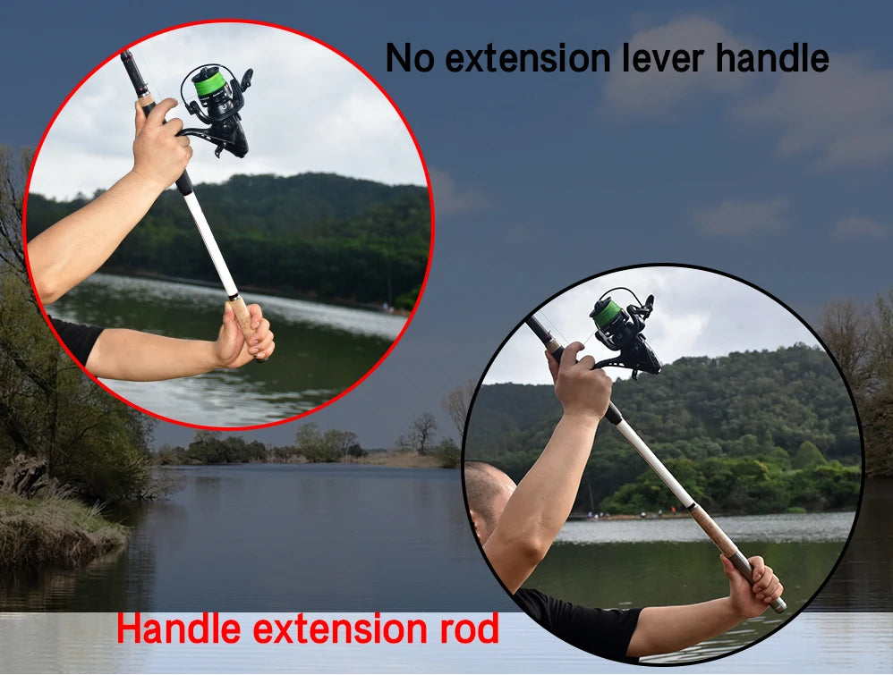 BIUTIFU 3.75lbs Telescopic Carp Fishing Rods 3.0/3.6/3.9/4.2m T800 Carbon Travel Spinning Surfcasting 40-180g Lake Sea Hard Pole