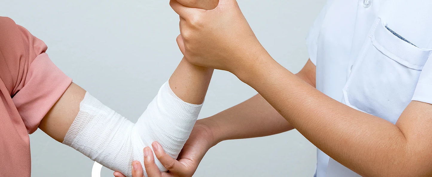 1Roll Gauze Bandage Rolls, Disposable Elastic Bandages, Breathable Cotton Wound Care Dressing Gauze Nursing Survival Kits