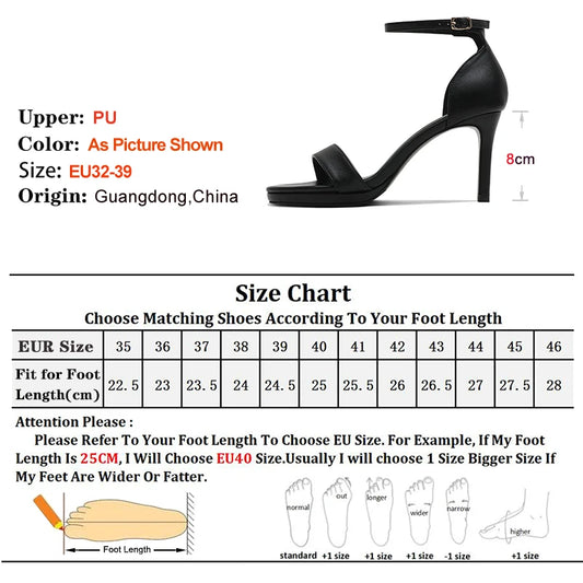 Summer Women's Sandals Solid Color Simple Fashion Buckle Comfortable Casual Sandals Shoes Sexy Elegant Banquet Party High Heels