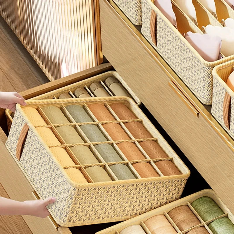 Closet Organizer Underwear Drawer Organizer Socks Bra Clothing Storage Box Wardrobe Organizer Clothes Cabinet Drawer Organizers