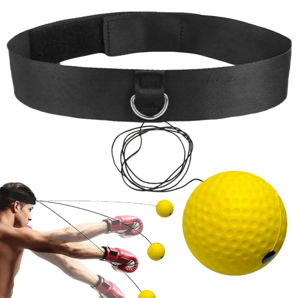 Boxing Reflex Ball Headband Set Child Boxing Training Headband React Ball Workout Equipment Beginners Fitness Reflex Ball For